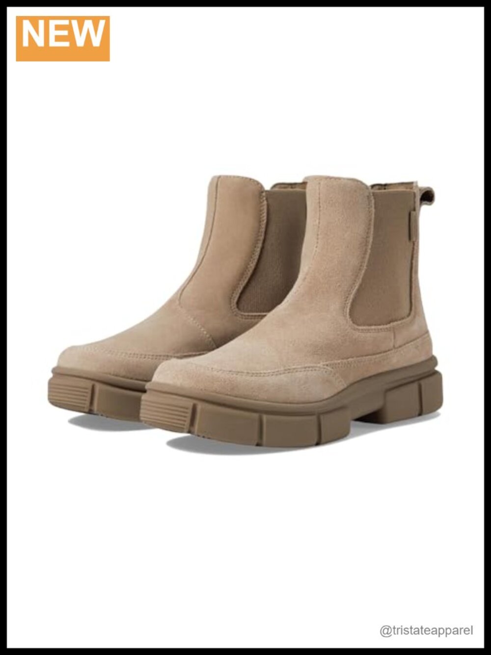 Women's Suede Leather Chelsea Boots Ankle Bootie Water Resistant Slip On